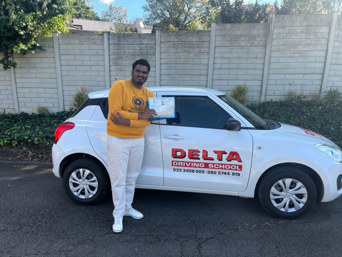 Delta Driving School student 4 celebrating their pass